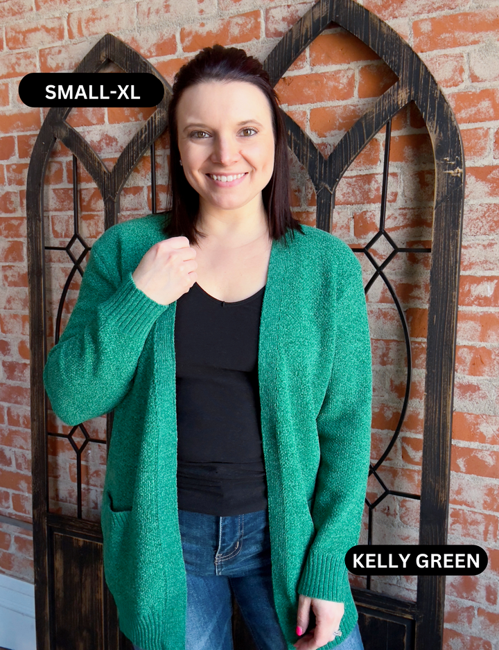 Super Chill Chenille Cardigan-4 Colors