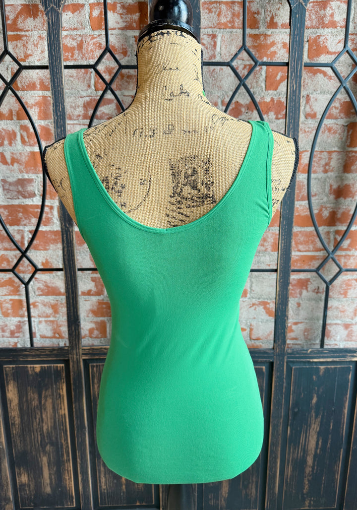 Favored Reversible Tank-Kelly Green