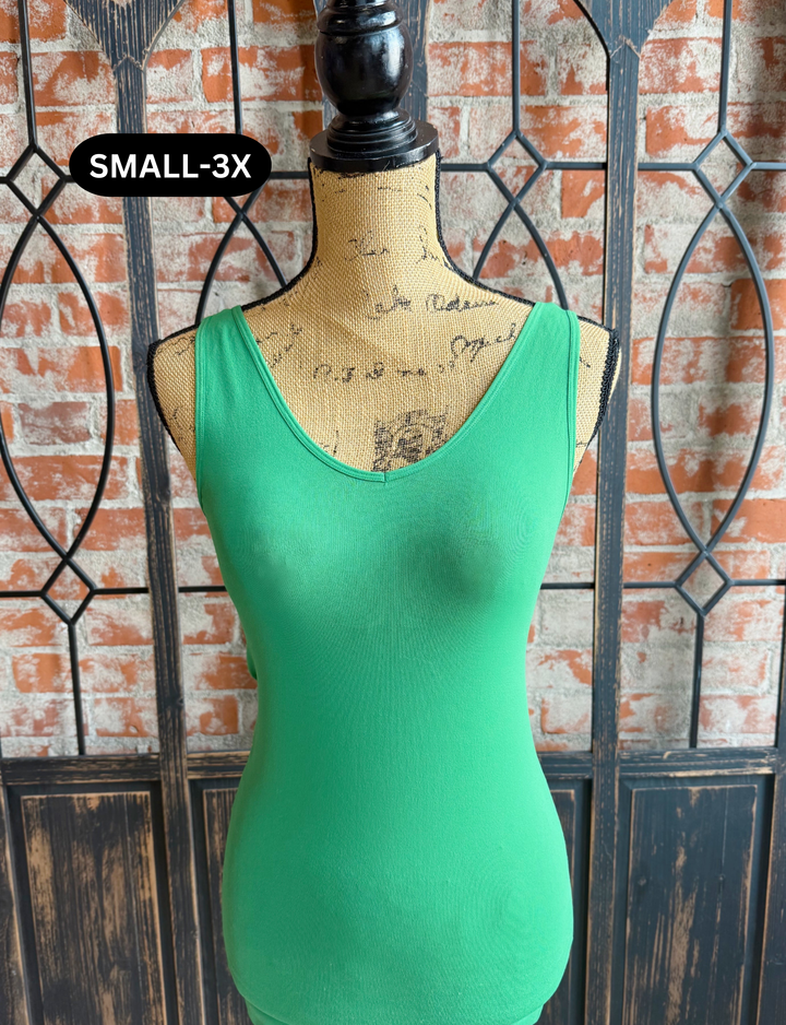 Favored Reversible Tank-Kelly Green