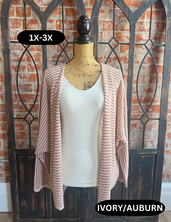 Staying In Striped Kimono-2 Colors