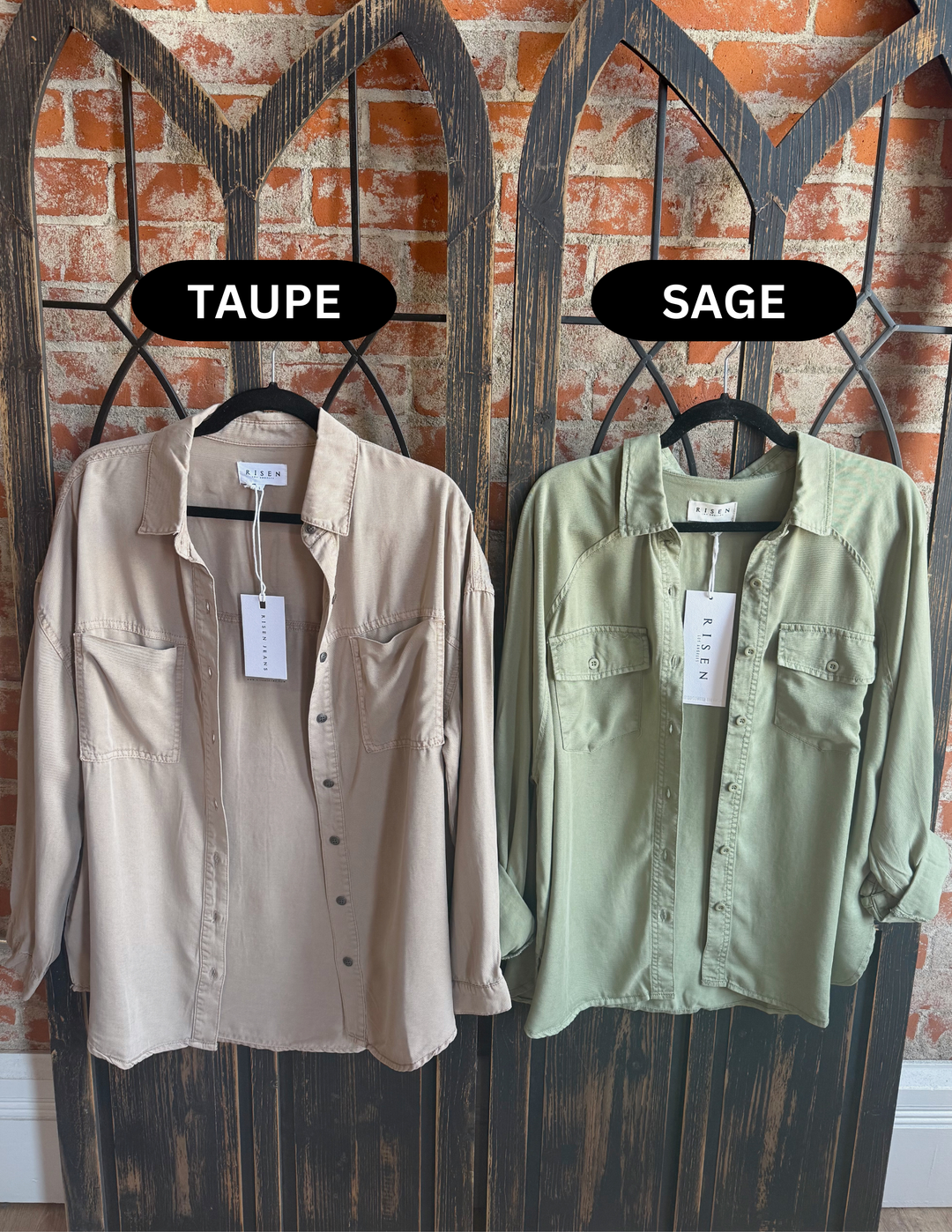 Fall Necessity Tencel Button Up-2 Colors
