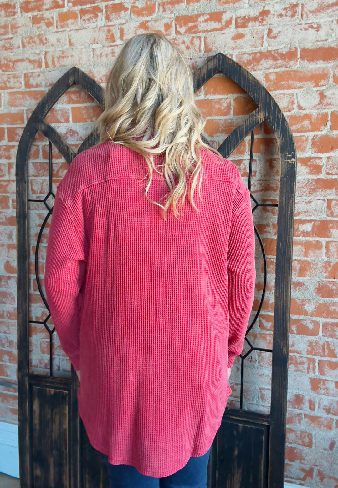 Just What You Need Waffle Shacket-2 Colors