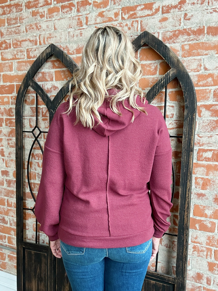 Check It Out Maroon Hoodie