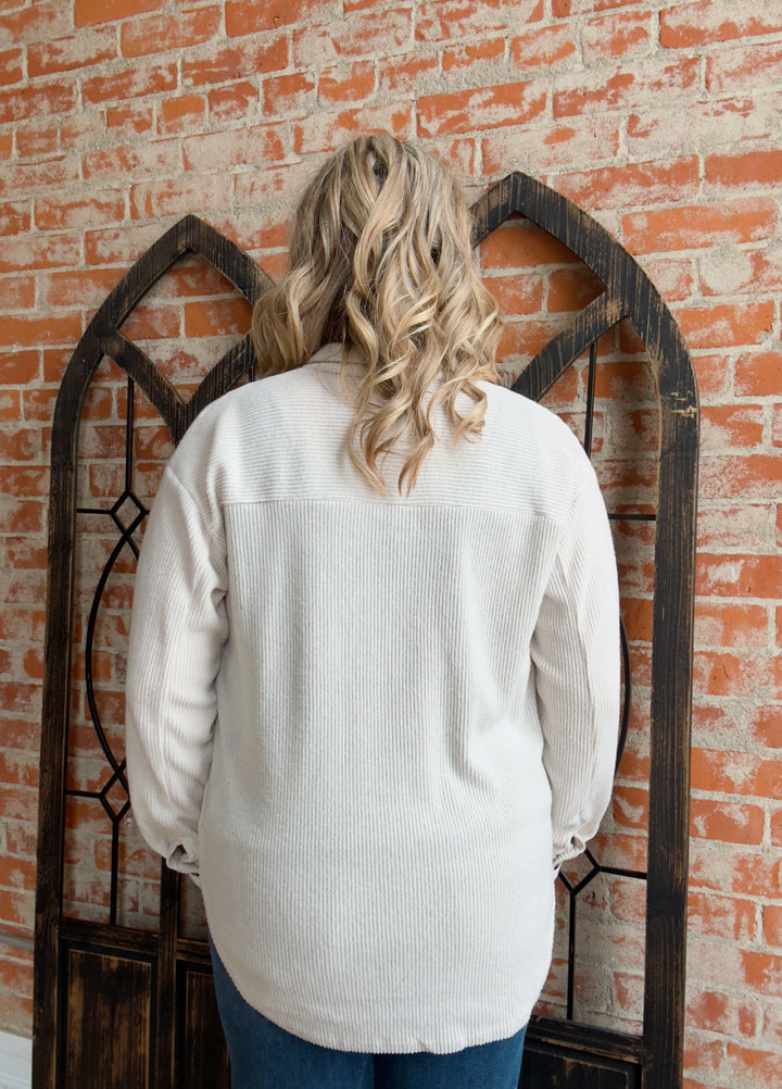 Make It Better Brushed Shacket-Beige