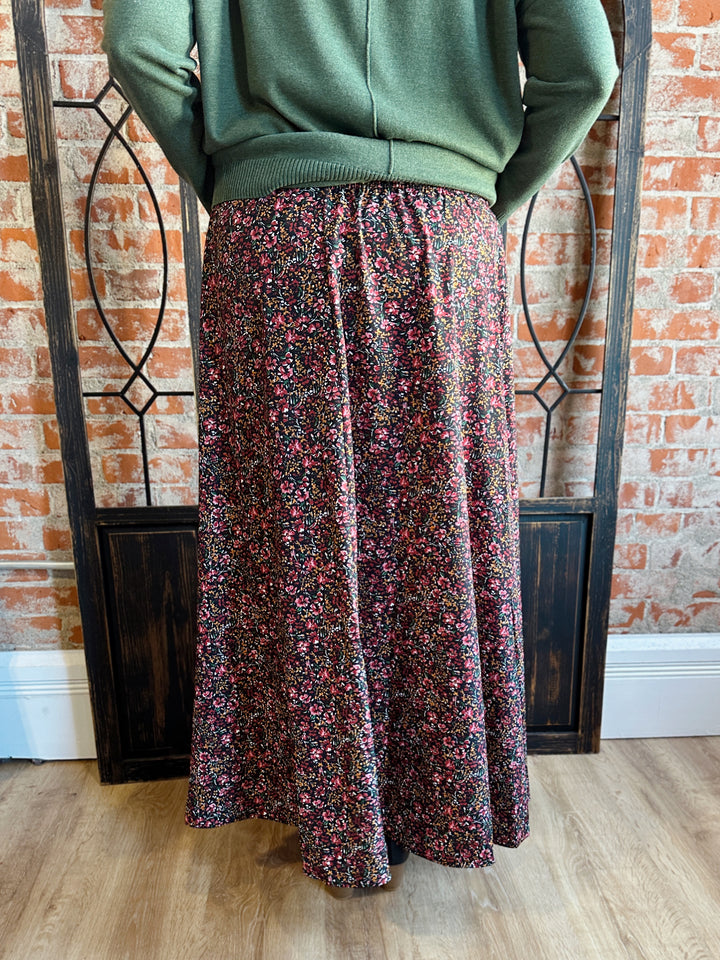 Lovely Floral Maxi Skirt