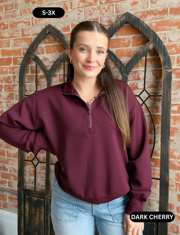 Forever A Front Runner Basic Scuba Half Zip-Fall Colors