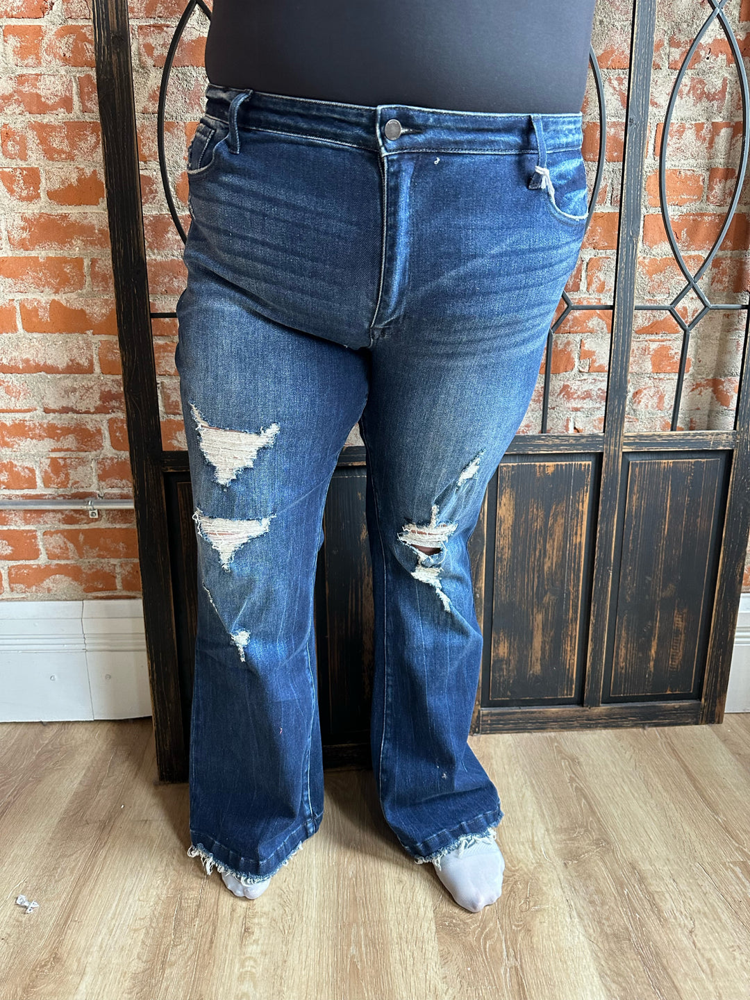 Petra-My Own Style Distressed Flare "Petite"