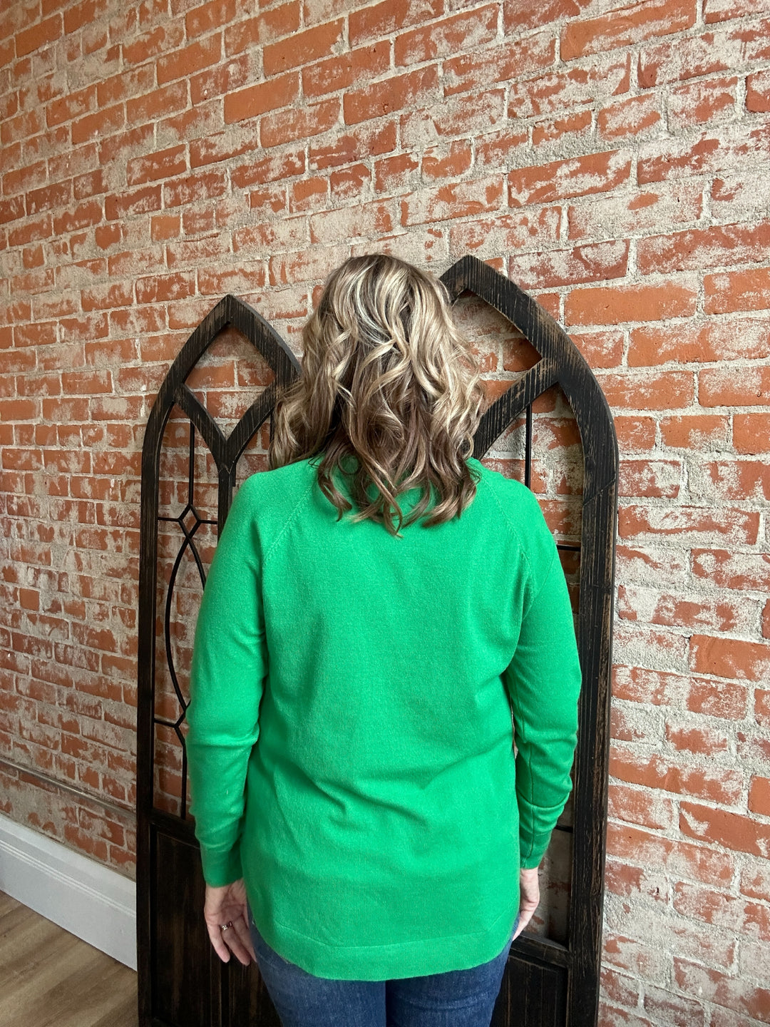 Can't Go Wrong Butter Sweater-Kelly Green