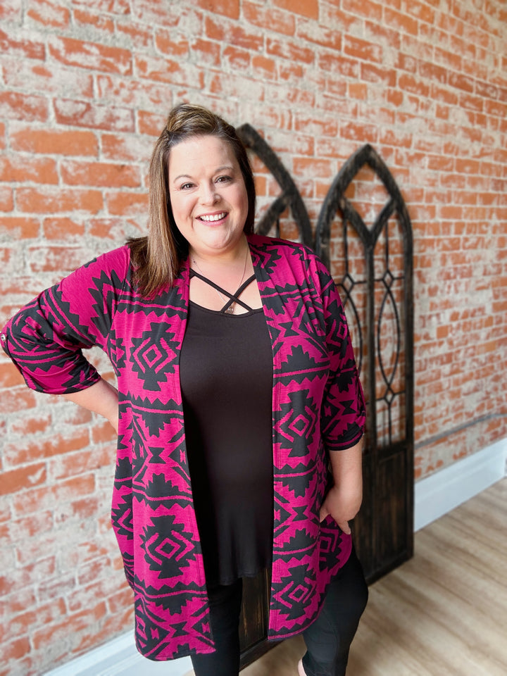 Traveling Feelings Aztec Kimono