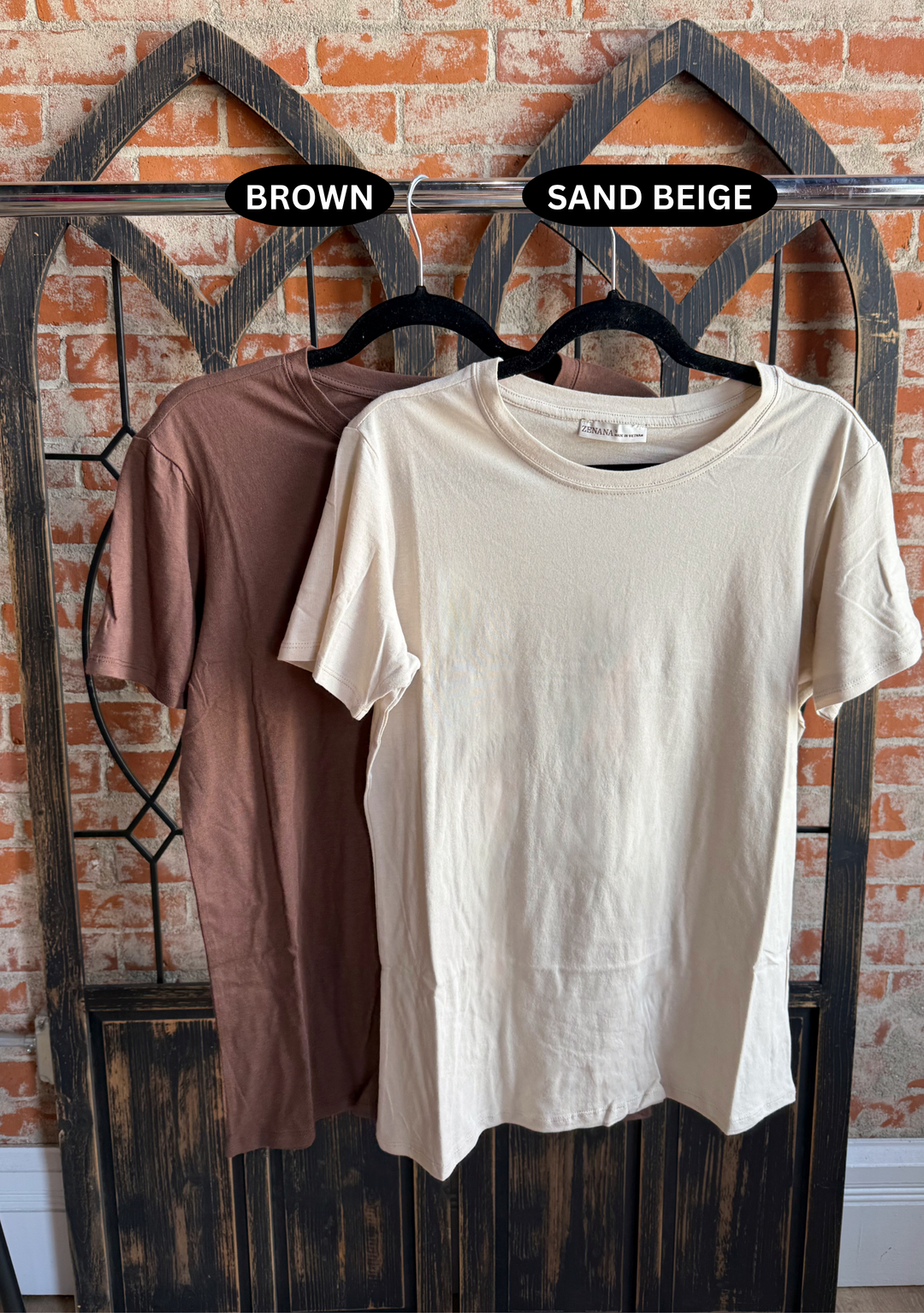 Put My Trust In You Boyfriend Tee-Brown Tones