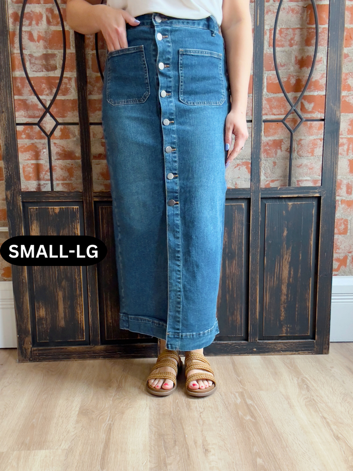 Ready To Go Denim Skirt