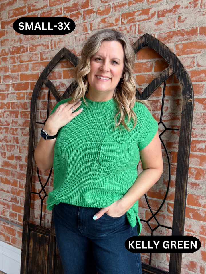 **DAILY DEAL** One To Watch For Short Sleeve Sweater-2 Colors