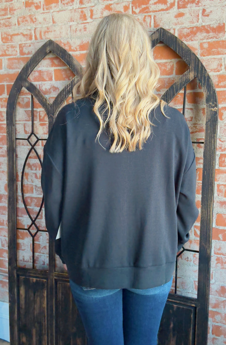 Time To Go Espresso Scuba Jacket- Black