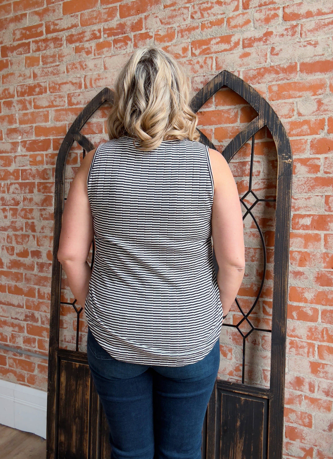 Top Of The Mind Striped Tank