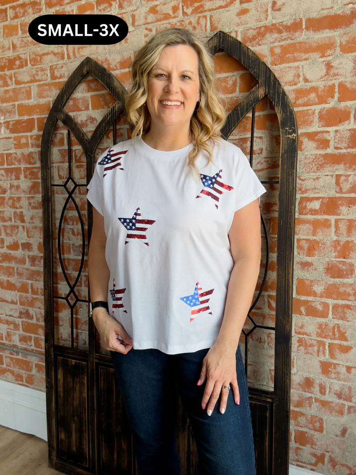 Shooting Star Sequin Tee
