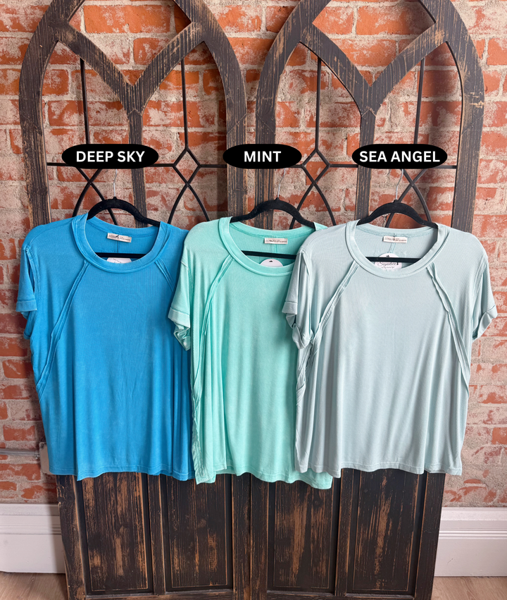 Softer Than Silk Tee- Blue Tones