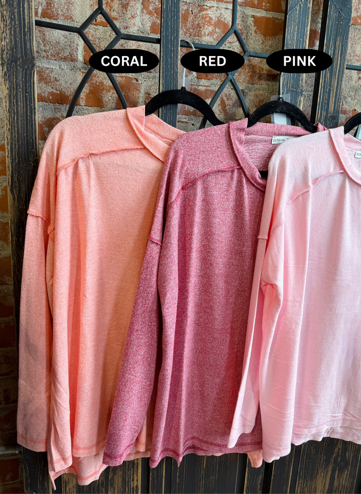 A Soft Hug Long Sleeve-Pink Tones