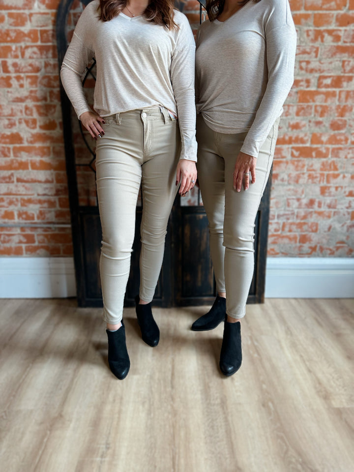 Like Magic Dark Taupe Hyperstretch Skinny