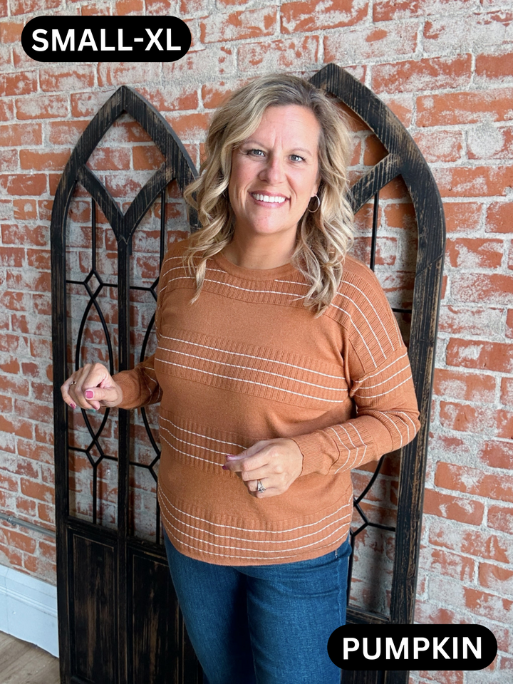 It's Always A Yes Striped Sweater-3 Colors