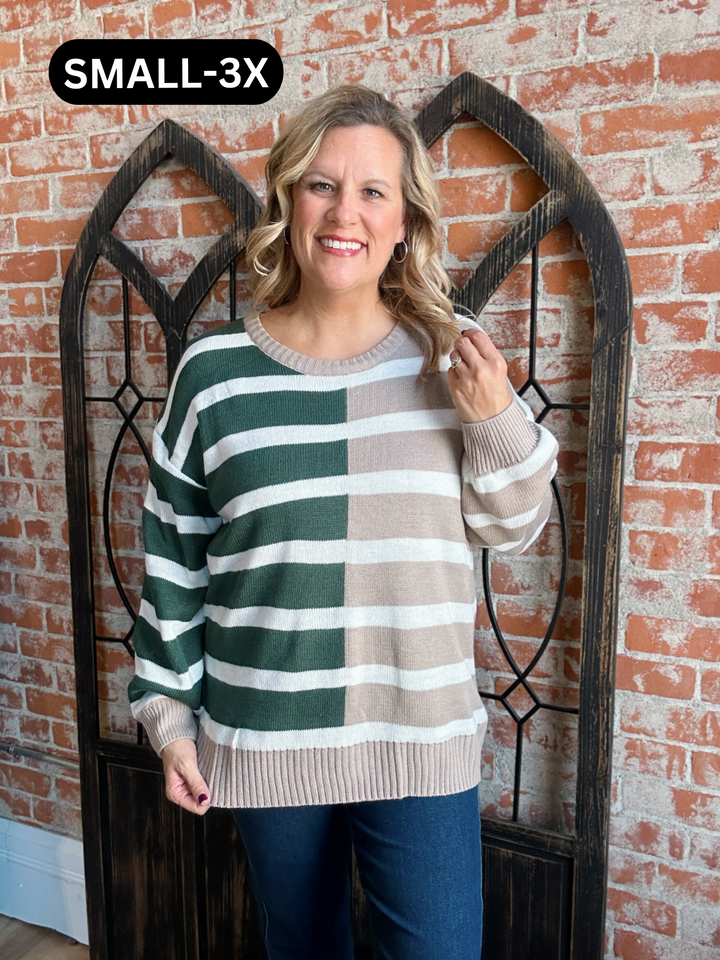 Make A Choice Color Block Sweater