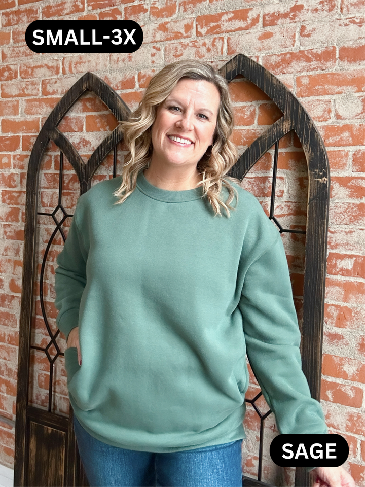 Keepin Me Cozy Fleece Sweatshirt-2 Colors