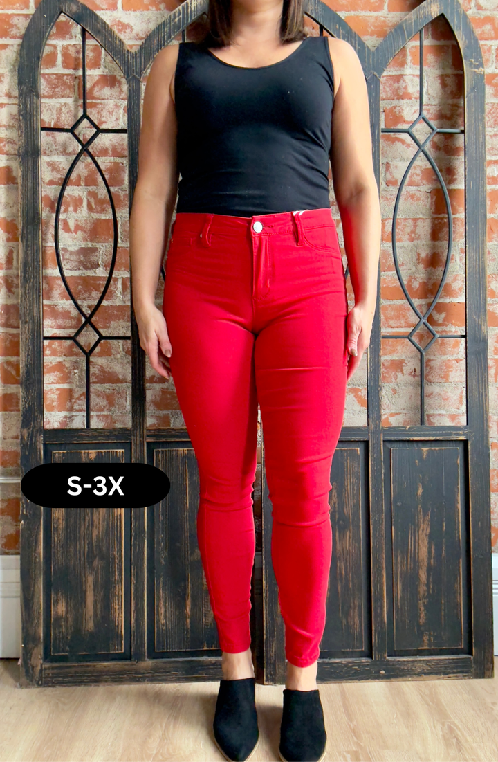 Like Magic Red Hyperstretch Skinny
