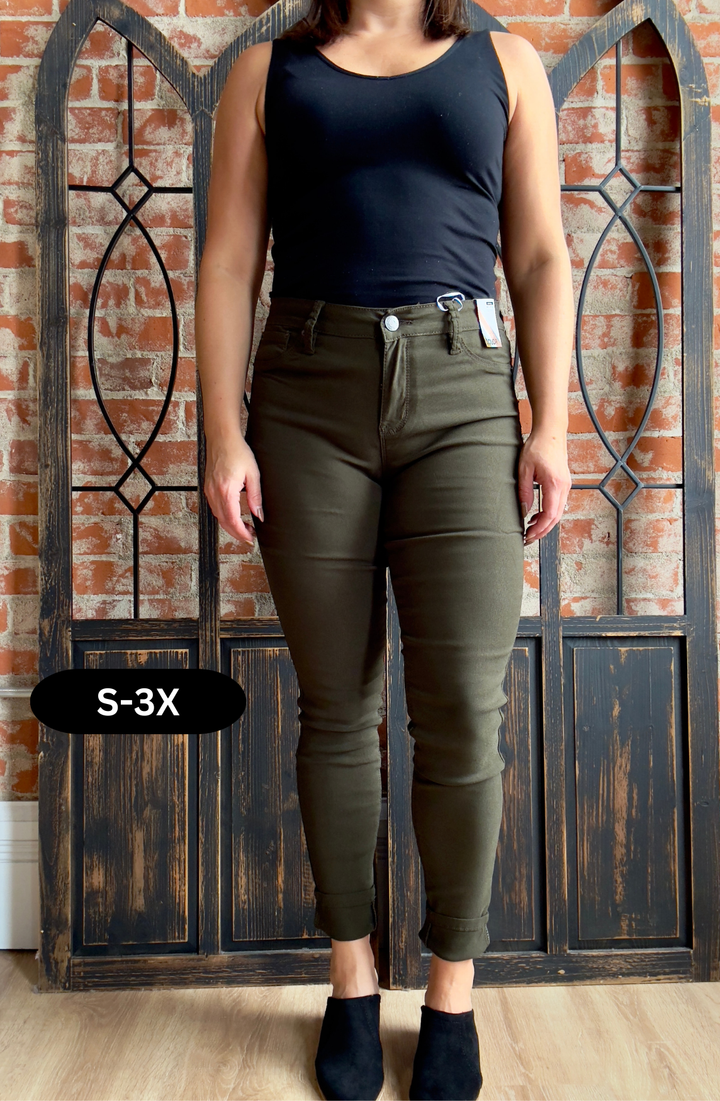 Like Magic Olive Hyperstretch Skinny