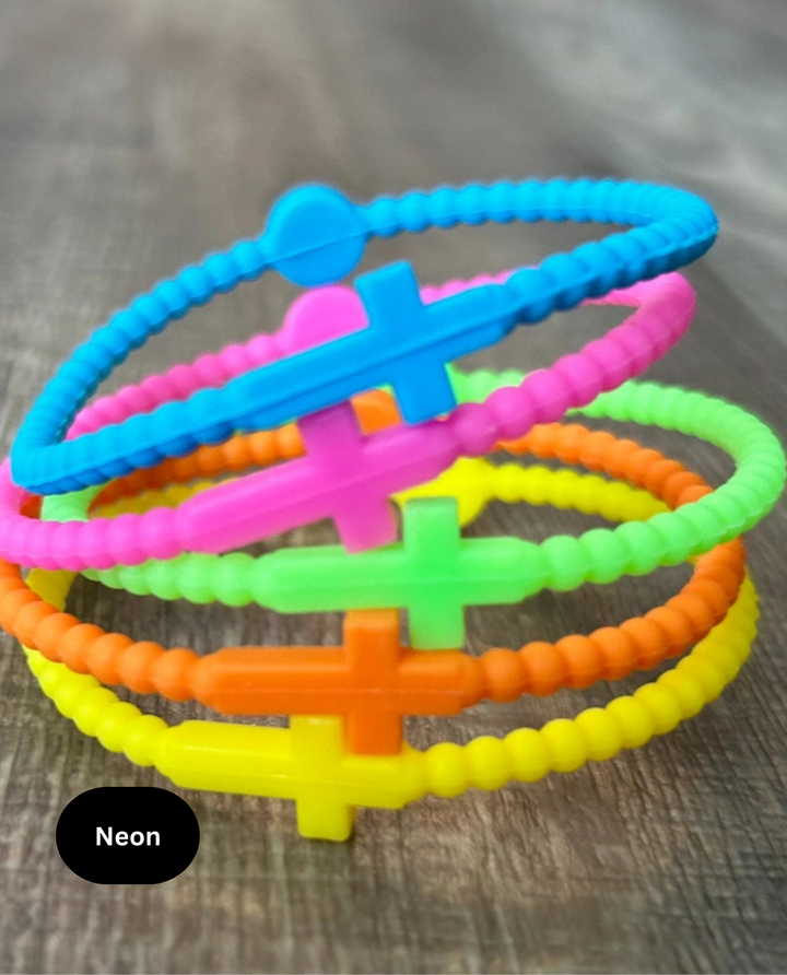 Show Your Faith Silicone Bracelets Set of 5-Multiple