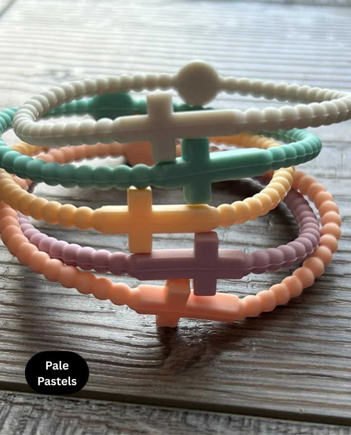 Show Your Faith Silicone Bracelets Set of 5-Multiple