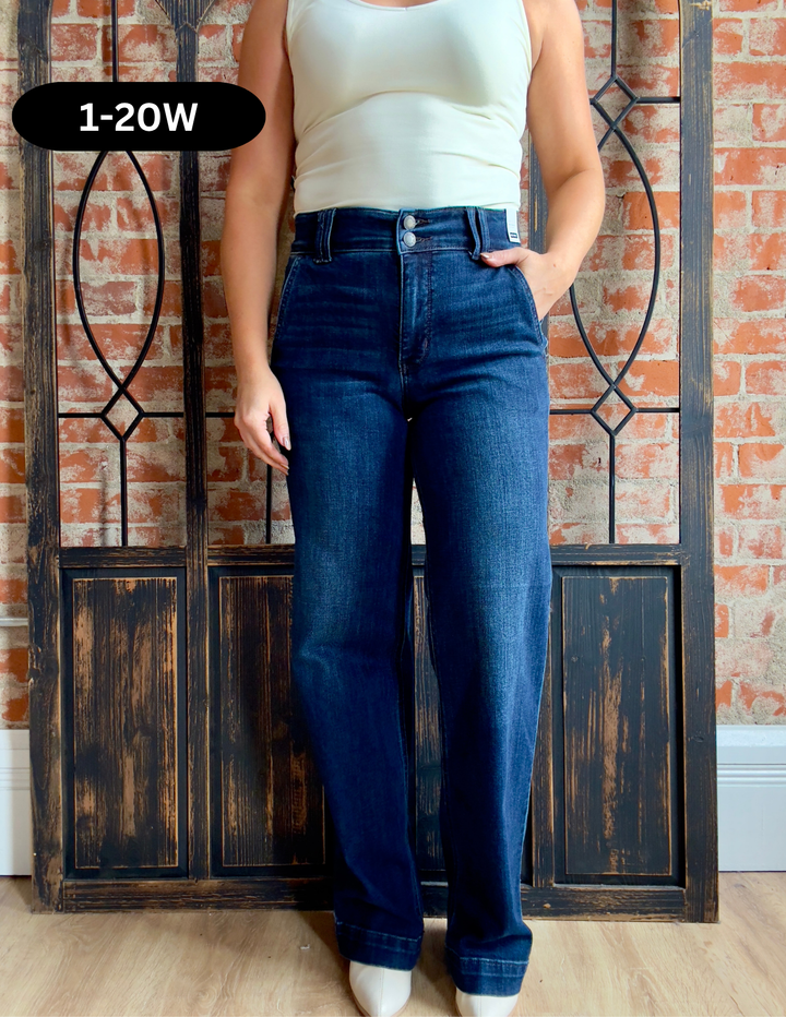 Judy Blue Follow Up Wide Leg