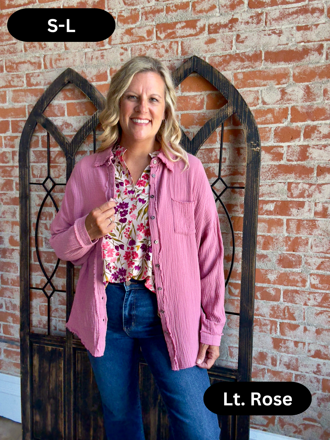 Got Your Back Gauze Button Up- 6 Colors