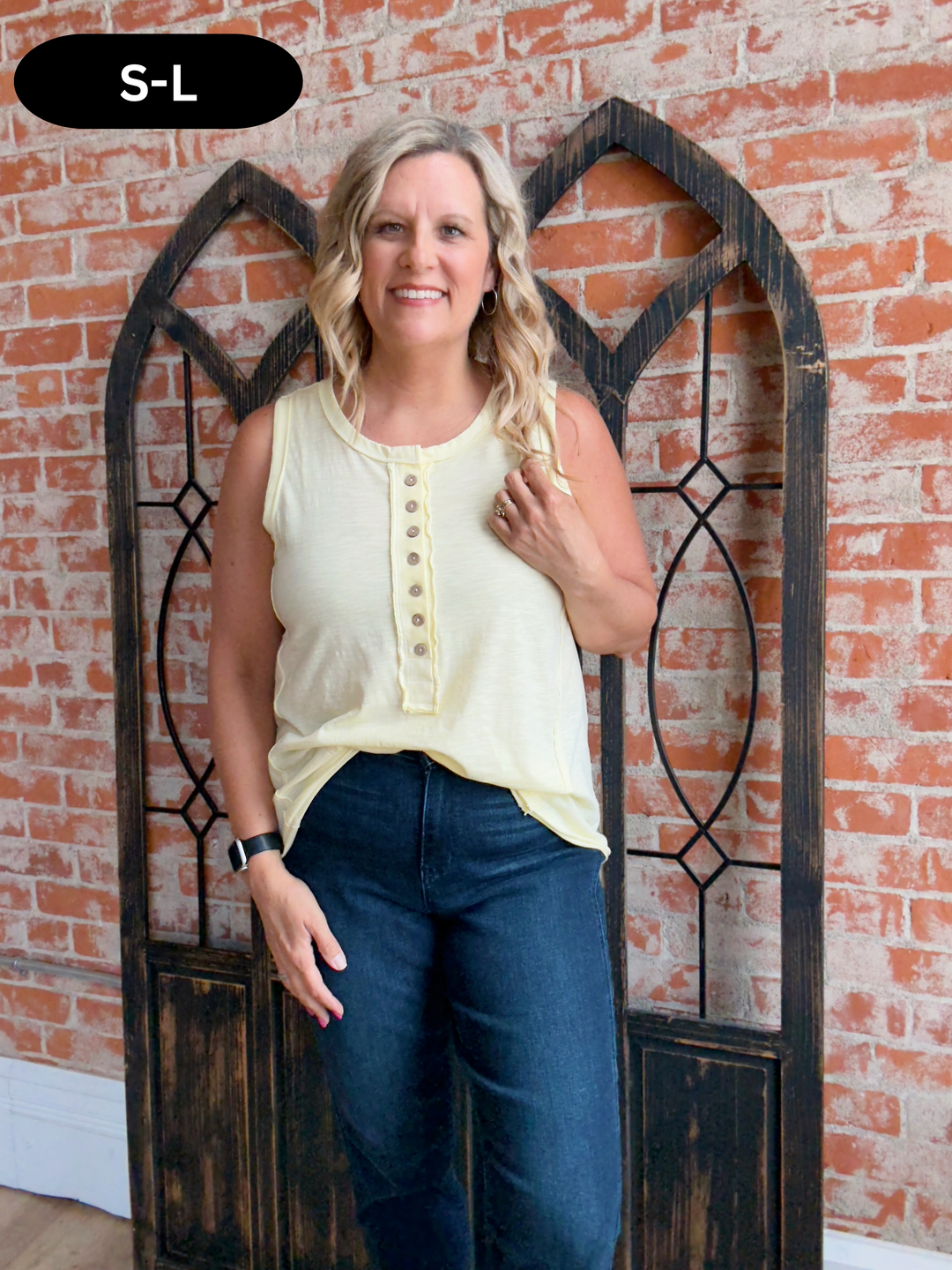 Summer Days Henley Tank-2 Colors