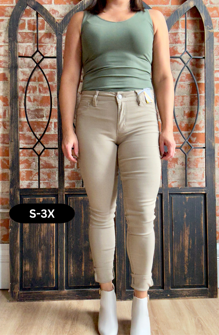 Like Magic Dark Taupe Hyperstretch Skinny