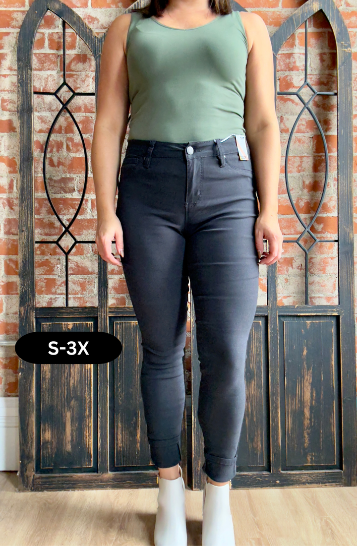 Like Magic Jet Grey Hyperstretch Skinny