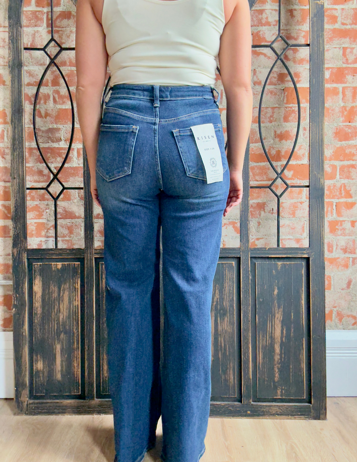 Risen In My Head Wide Leg Jean