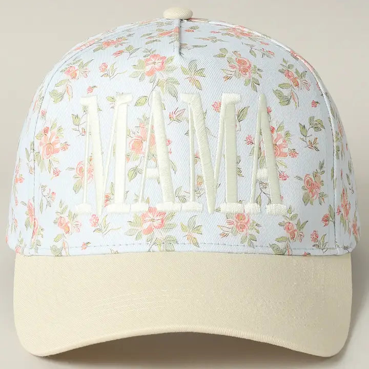Mama Floral Embroidered Hat