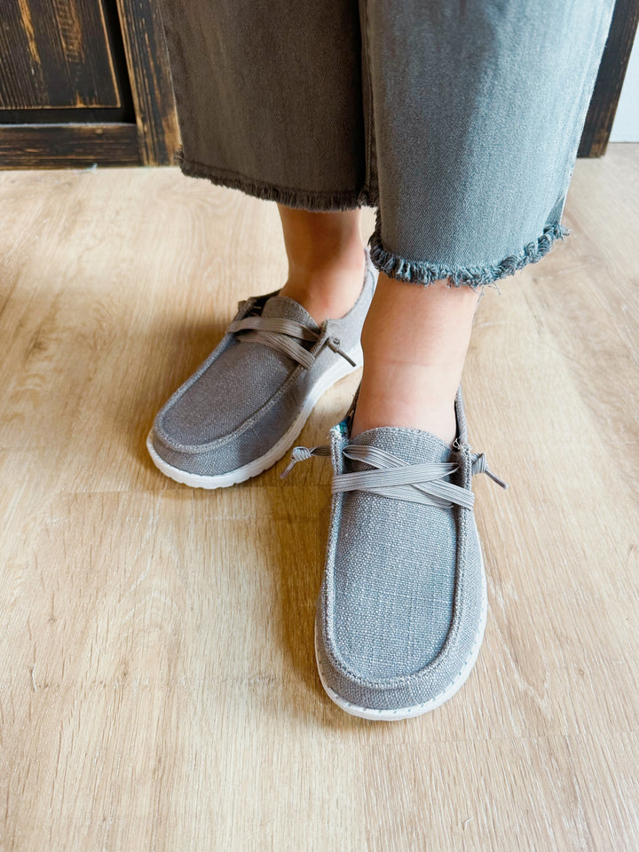 Very G- Grey Holly Charcoal Slip On