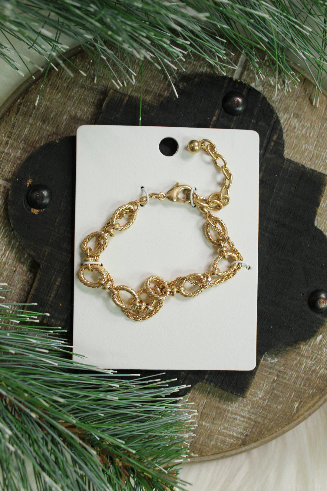 Gold Chain Linked Bracelet